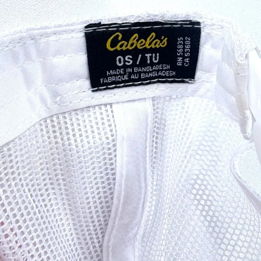 Cabela's Peach & White‎ Mesh Snapback Womens Baseball Hat